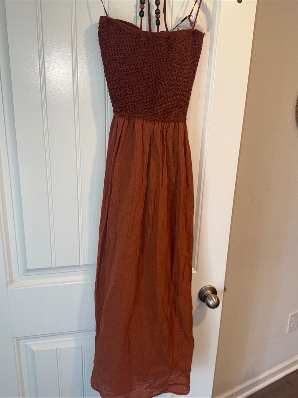 Zara Textured Halter Maxi Dress New With Tags (NWT) Sz Small - Picture 12 of 14